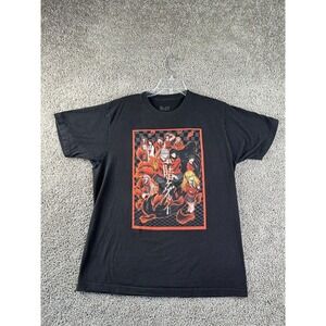 Kakegurui Shirt Mens Large Black Red Gambling Shonen Anime Short Sleeve FLAW